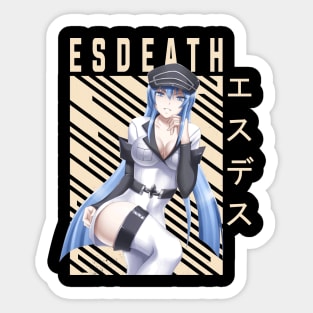 Esdeath - Akame Ga Kill Sticker